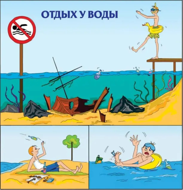 Напоминаем вам экологические правила поведения на берегу водоёма во время отдыха